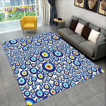 Nazar Evil Eye Tree of Life 영역 러그 가정용 카펫 거실 침실 소파 도어매트 주방 장식 어린이 놀이 미끄럼 방지 바닥 매트, 35.40x60cm15x23in - 8