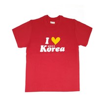 나누리 한국관광기념 단체티 외국인선물 아이러브코리아 반소매 티셔츠