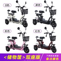 삼륜 전기자전거 세발전기자전거 배달 성인 전동, 48V, 11A리튬배터리/40km/2인승적금