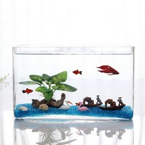 해외 직사각형 유리 어항 투어항 사무실 테이블 어항 작은어항 작은직사각형어항-44402, 옵션16
