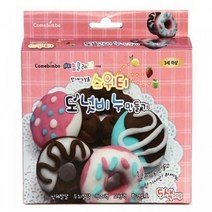 [RΘA] 종이나라 세상 이지솝 클레이 스위티 도넛 만들기 비누만들기 만들기찰흙 공작용 미술 컬러 ▷_β5243Ea, 《β본상품》, 벫▤선택없음