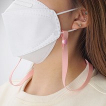 마스크 스트랩 목걸이[로즈핑크] / 똑딱이형(스냅형)