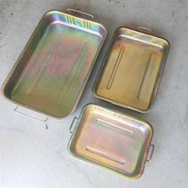 오일 받이 폐유 셀프 교환 밋션 오일 수집 통 정비소, 소형 아연 도금 오일 팬, 1개