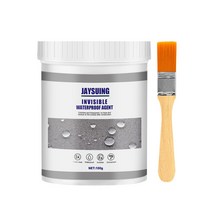 Jaysuing 방수 실란트 화장실 주방 외벽 누수방지 막힘 방지 벽돌 깨짐 방지 실란트 페인트, 100g+브러쉬, 100g