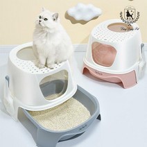딩동펫 반려동물 고양이 로켓 탑엔트리 화장실, 로켓화장실 블루