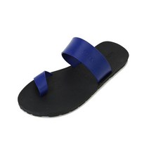 교복몰 summer 블랙 블루 배색 쪼리 슬리퍼 조리 슬리퍼