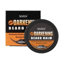 빠른 검은 수염 염색 왁스 다크 비어드 샴푸 남성용 비자극성 밤 블랙 크림 모더레이트 S3P3 50g, Black, [01] Black