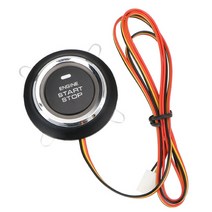 자동차 원격시동 스마트폰 스마트키 경보기 리모컨키 12v 시작 정지 버튼 스타터 스위치 키리스 점화 자동 엔진 푸시 키 세트 rfid 센서 레이싱 액세서리, 시작 중지 버튼