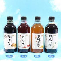 국내산 3년숙성 황매실청 오미자청 배도라지청 생강청 다용도 원액, 03-4. 배도라지청 (650g-4개), 4개