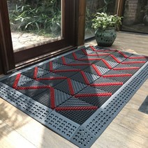 카디매트 상가 매장 회사 관공서 학교 발매트 출입구 솔매트 발판 60x120cm, B형 그레이 60x120cm
