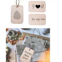 가랜드 재료 우드 라벨 우드 태그 행잉장식 팬던트1pcs