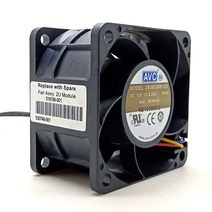 컴퓨터 60mm Pwm 팬 AVC 6038 12V 더블 볼 고속 2B06038B12G 6cm 60X60X38mm 서버 전원