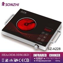 전기레인지 1구 하이라이트 전기 렌지 스마트 세라믹 스토브 인덕션 쿠커 쿡탑 110V220V, 없음, 220V English+EU
