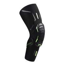 1Pc 성인 팔꿈치/무릎 패드 사이클링 스키 러닝 스케이트 보호 장비 고 충격 중괄호 스포츠 염좌 부상 가드, 폴리 에스터 스판덱스, 무릎 블랙 M