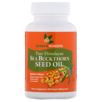 [핫딜][오늘출발][60소프트젤] 초임계 히말라야 산자나무 열매 씨앗 씨드 시벅톤 씨벅톤 오일, 60 소프트젤 x 1개