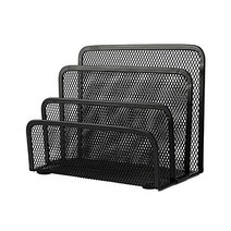 VANRA Small Letter Sorter Desktop File Holder Organizer Metal Mesh with 3 Vertical Upright Compartme, 1