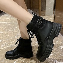 딕슈 여성 플랫 키높이 앵클 숏 부츠 워커 SN1LFWA124