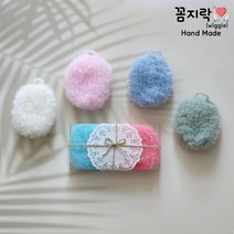 [꼼지락 핸드메이드] 통통한 핸드메이드 수세미 선물세트, 1세트