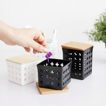 매장 탕비실 티백 믹스커피 미니 정리함 예쁜보관함 수납보관함, 미디움 화이트