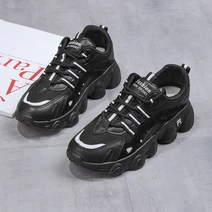 245 키높이 어글리슈즈 여성 운동화 블랙 발편한신발 워킹화추천 다이어트