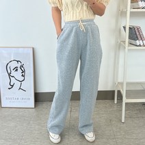 말랑기모 여자겨울 롱 와이드 밴딩 팬츠 일자 통바지 6가지색상