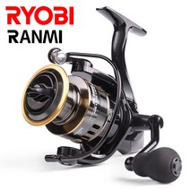 RYOBI RANMI HE 스피닝 릴 소금물 또는 민물 낚시 릴 초경량 금속 프레임 부드럽고 질긴 500-7000 낚시 릴, EVA Grip, 5000