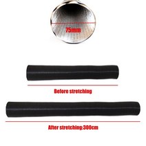 무시동히터 캠핑 차박용 25/42/60/75mm 자동차 에어 히터 덕트 파이프 호스 라인 블랙 디젤 주차 히터용 공기 흡입 배기, [11] 75mm Length 300cm