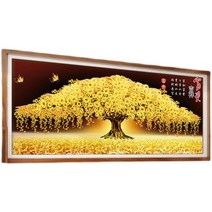 돈나무 보석 십자수 비즈 패브릭 캔버스 액자형 명화, 면사 150x60 cm