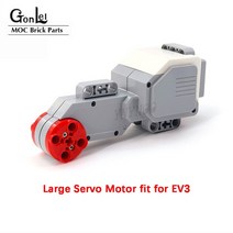 기술 EV3 마인드스톰 45544 45560 컬러 터치 자이로 초음파 센서 전자 부품 DIY 교육용 빌딩 블록 장난감, 01 Large Servo Motor
