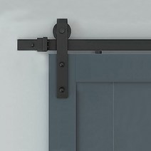 일반형 B04슬라이딩레일세트(검정) 2사이즈(2M 2.4M) 문두께(45~50mm) 60kg이하용 _슬라이딩도어부속 미닫이문부속 마굿간행거부속 평철행거부속 노출행거부속, 2M세트