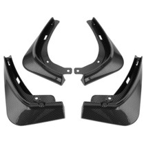 머드가드 자동차 범퍼 가드 4Pcs Modely Car Front Rear Mud Flap Splash Guards Mudguards Fender Protector Racing, [03] model 3 CarbonFiber