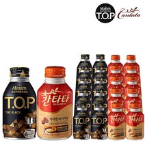 티오피 블랙&칸타타 카라멜마키아토 275ml X 각10개(총20개) 액상커피 커피음료 칸타타 TOP 캔커피, 20개