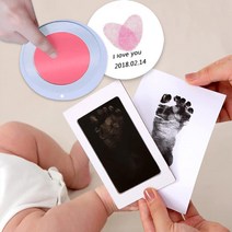 셀프 발도장스템프 셀프발도장 신생아손발도장 신생아발도장 아기손발도장 아기발도장액자, (선택_사각스템프(검정)_)