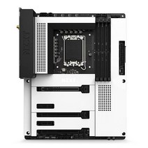 NZXT N7 Z790 마더보드 블랙 인텔 칩셋 12세대 13세대 CPU 지원 ATX 게이밍 통합 I/O 쉴드 Wi-Fi 6E 연결 블루투스 N7-Z79XT-B1, 마더보드_하얀색