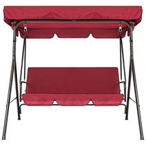 주택 그네 정원 의자 야외 에서 선박 us 테라스 스윙 개대 범용 방진 인승 커버 레드, Red, Red
