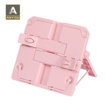ANYOU 각도 조절 휴대용 독서대 47cm, 분홍색