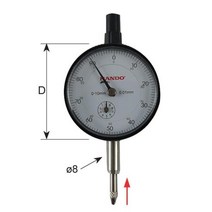 한도 다이얼게이지 M2046SM 0-10mm 0.01mm ±0-50-100mm (1EA) 측정공구 게이지 다이얼게이지 한도 공구