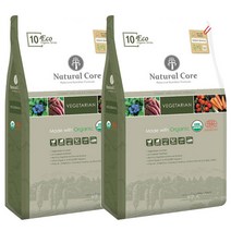네츄럴코어 전연령 곡물 에코10 베지테리언 애견사료, 1kg, 2개