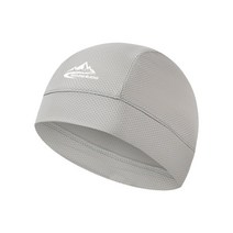 오토바이 자전거 라이딩 헬멧 안감 모자 쿨링 스컬 캡 통기성 위킹 사이클링 러닝 드롭 배송, 04 Light Gray