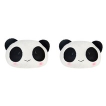 PG PKFARM 캐릭터 차량 목베개 귀여운 판다 목쿠션 2P 세트, 2P ( 2개 ), 차차+미미