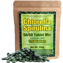 대용량 스피루리나 클로렐라 엽록소 분말 1250타블렛 4개월분 Spirulina, 1개, 기본