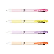 자바 체크3볼 0.5mm 형광중성 멀티펜 문구 사무 필기, 핑크