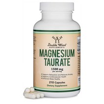 더블우드 타우린 타우린산 마그네슘 타우레이트 회당 1500mg 210정 Double Wood Magnesium Taurate, 1개, 300정