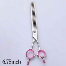 Fenice 6.75/7.0 인치 엷게하는 가위 개를위한 손질 장비 직업적인 Groomer 공구 JP440C 엷게하는 비, 6.75 인치 핑크 30T