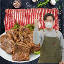 달모아 LA갈비 양념갈비 선물 세트 선물용 소고기 구이용 미국산 소갈비찜 갈비구이 엘에이갈비 초이스등급 1KG 2KG, 양념갈비 4KG