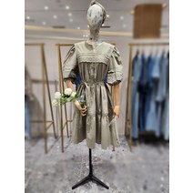써스데이아일랜드 레이스 핀턱 블록 원피스(T224MOP234W)(2118770)