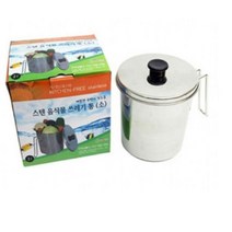 JH+주방 필수 아이템 청결 스텐 소형 음식물 쓰레기통 2L_S/N:8A+6A8850 ; 가정용음식물쓰레기통 스텐음식물쓰레기통 주방휴지통 음식물쓰레기홀더