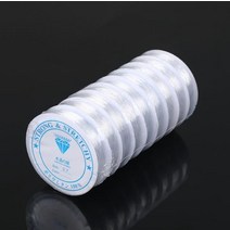 부자재 비즈공예 대용량 탄성 우레탄 줄 0.4mm 1.0mm KK347, 우레탄 실- 투명색/1.굵기 0.4mm(길이 24m)1