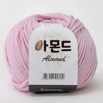 아몬드 뜨개실 코마면 튜브사 면사 가방 의류 인형 만들기 소품실 아기실 패브릭얀 코바늘실, 03.베이비핑크