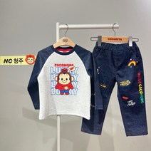 코코리따 NC02 데님라이크 코코몽 티셔츠 CELA222C1
